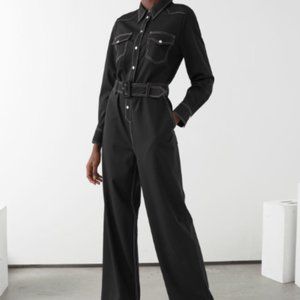 & Other Stories Utility Jumpsuit Size 8